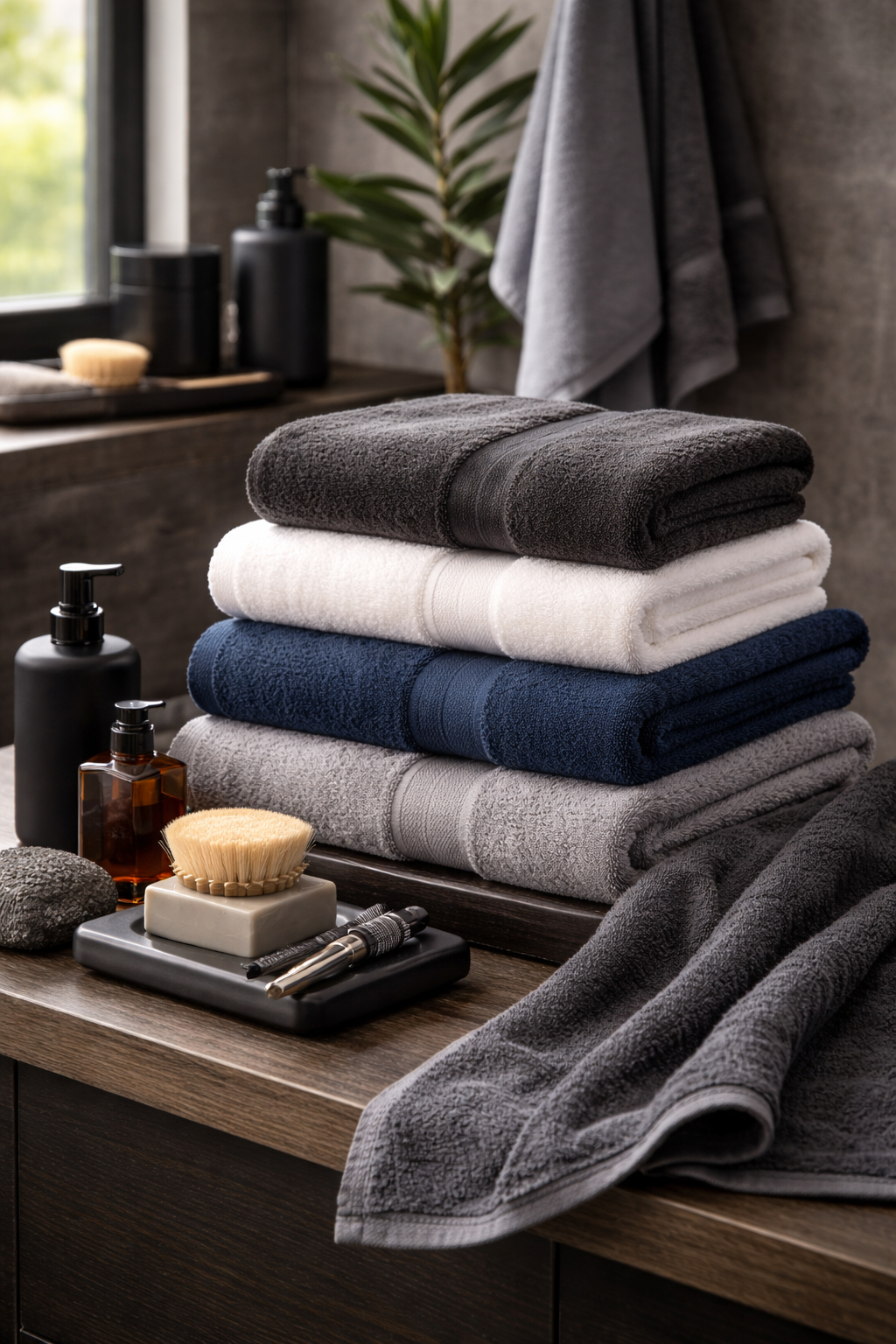 Serviette de bain homme