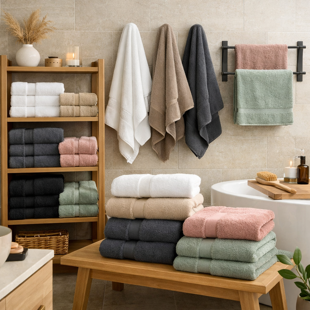 Serviettes de bain absorbante