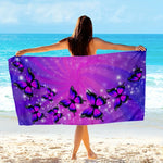 Serviette de plage violette - Vignette | Ma boutique