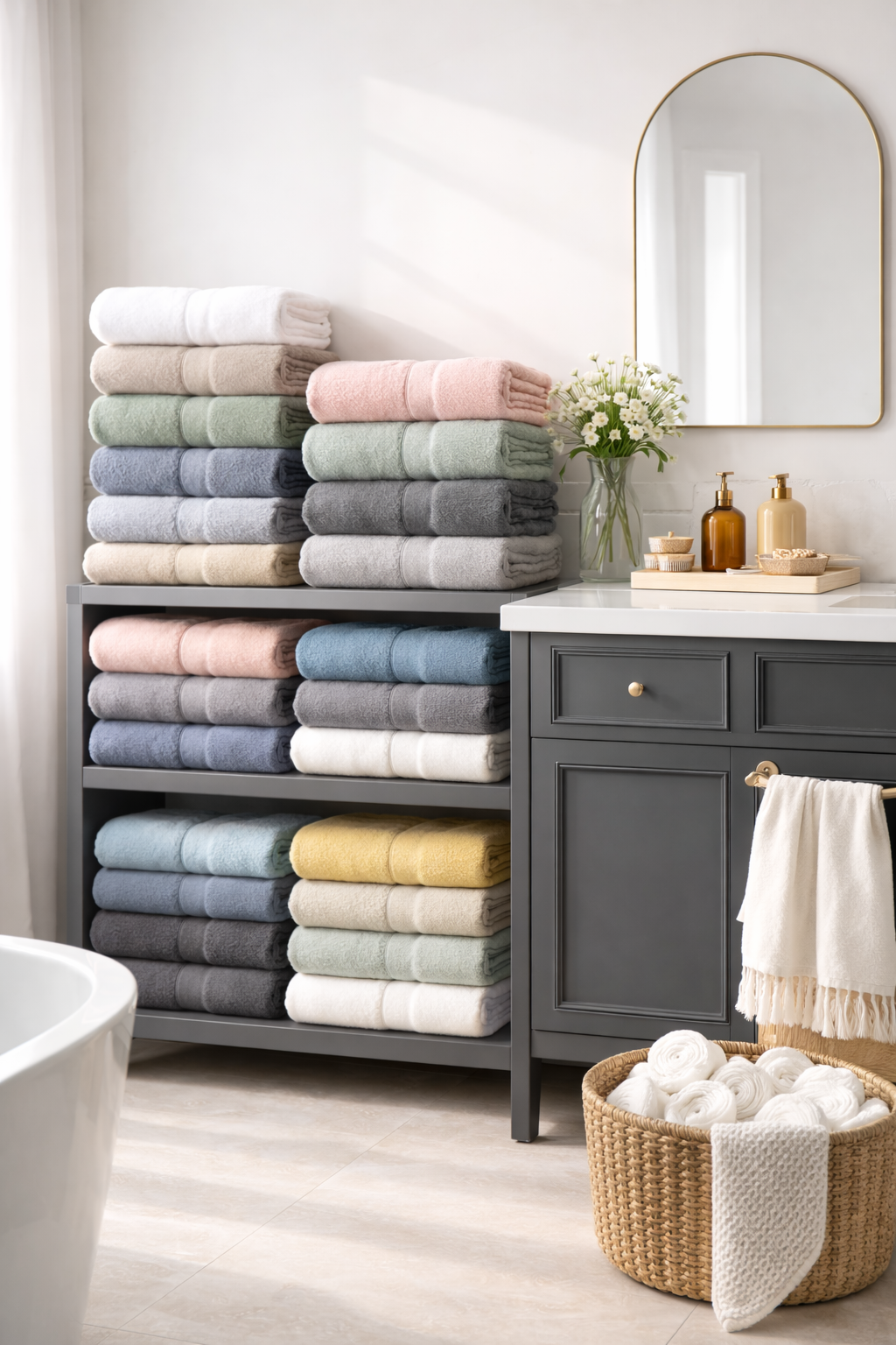 Serviette de bain en coton