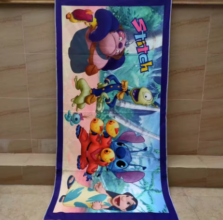 Grande serviette de bain à motif pour enfant11