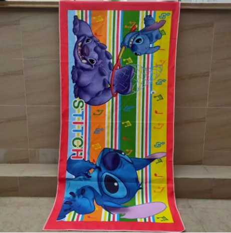 Grande serviette de bain à motif pour enfant13