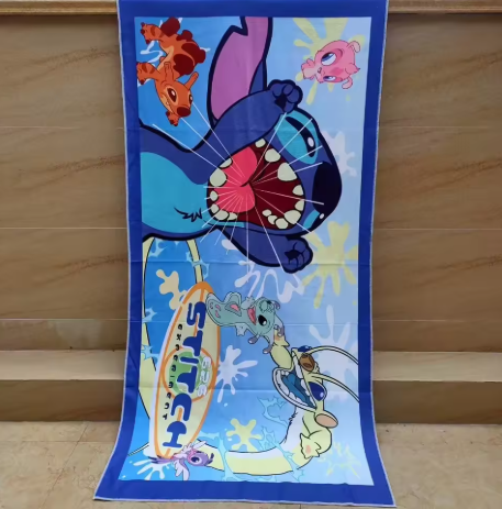 Grande serviette de bain à motif pour enfant14