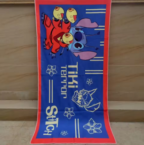 Grande serviette de bain à motif pour enfant15