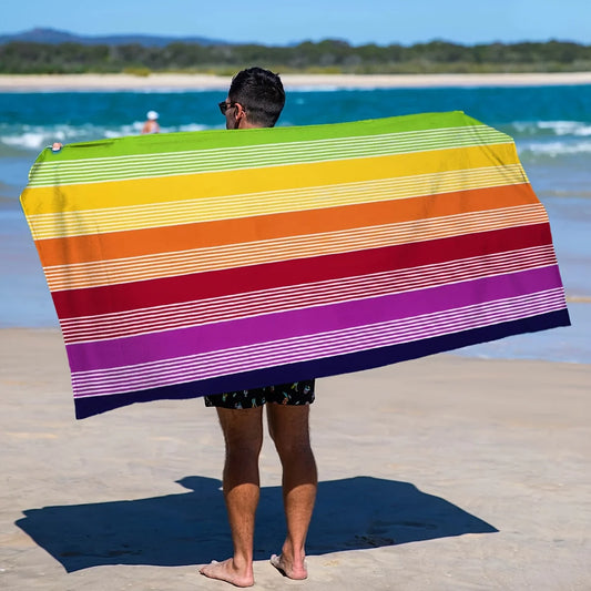 Serviette de plage multicolore
