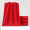 Serviette de bain rouge