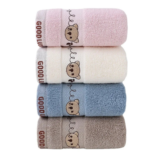 Serviette de bain de bébé avec motif ours mignon