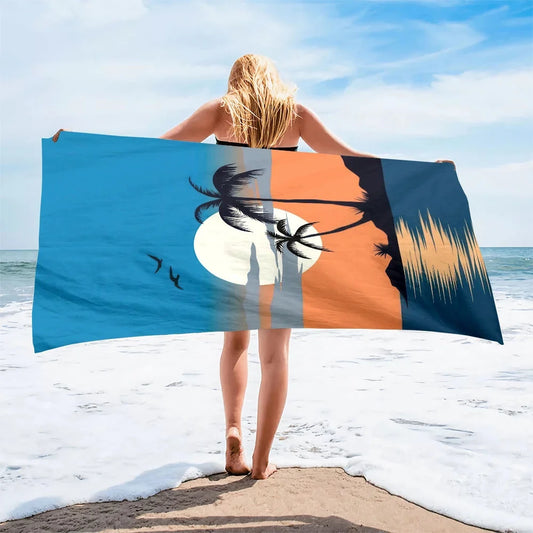 Serviette de plage tropicale