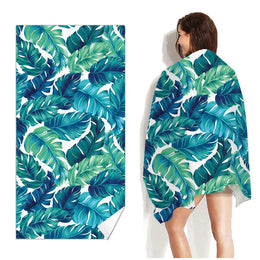 Serviette de plage verte