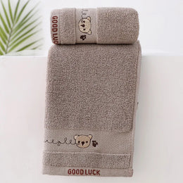 Serviette de bain de bébé avec motif ours mignon