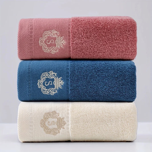 Serviette de bain  coton brodée