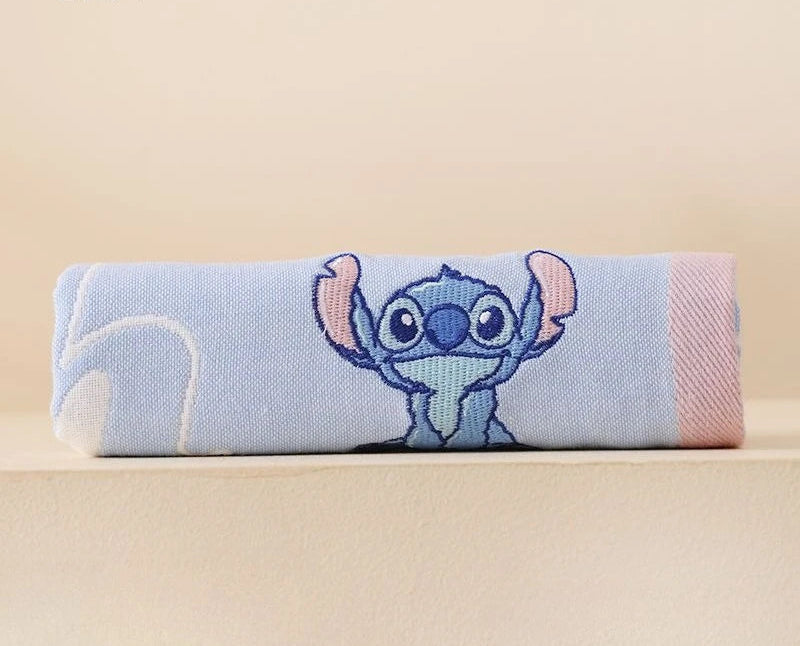 Serviette de bain en broderie stitch en coton