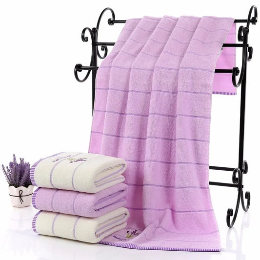 Serviette de bain en éponge de coton