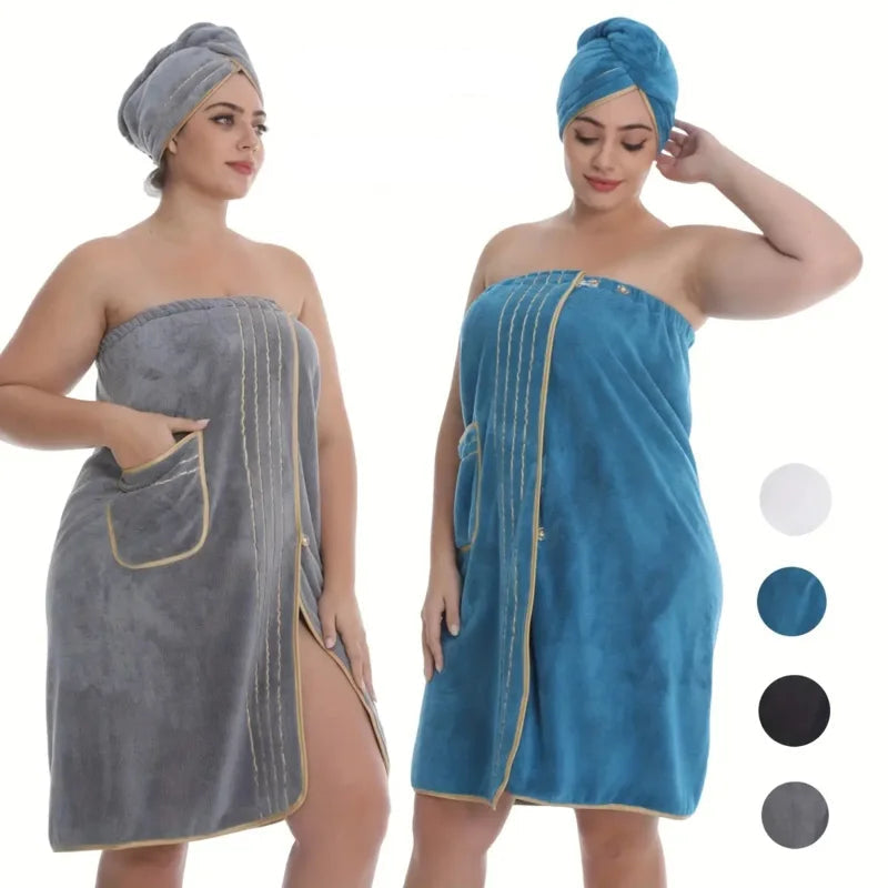 Serviette de bain et peignoir