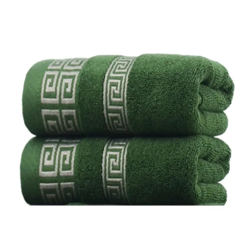 Serviette de bain verte