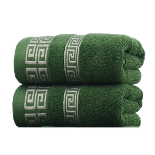 Serviette de bain verte