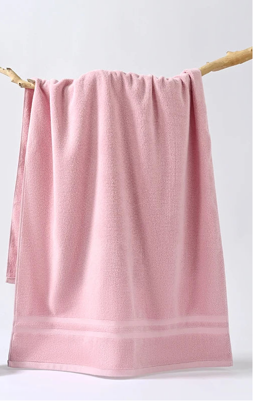 Serviette de bain vieux rose