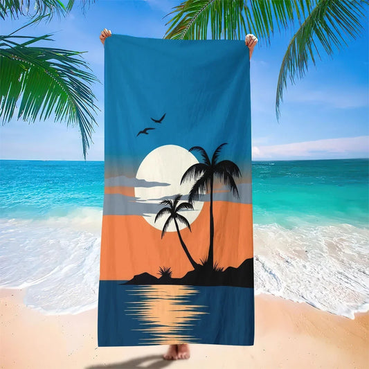 Serviette de plage tropicale
