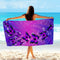 Serviette de plage violette