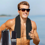 Serviette de sport noire - Vignette | Ma boutique