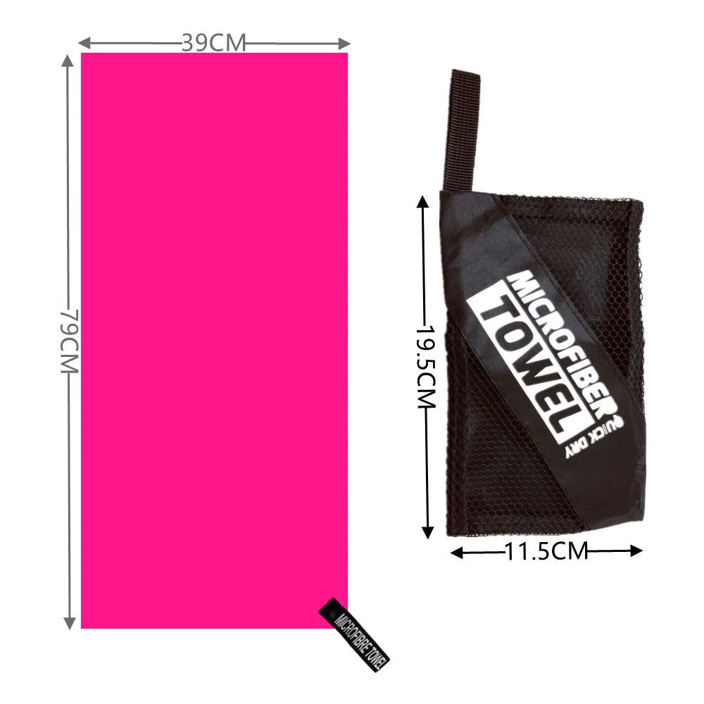 Serviette de yoga rose