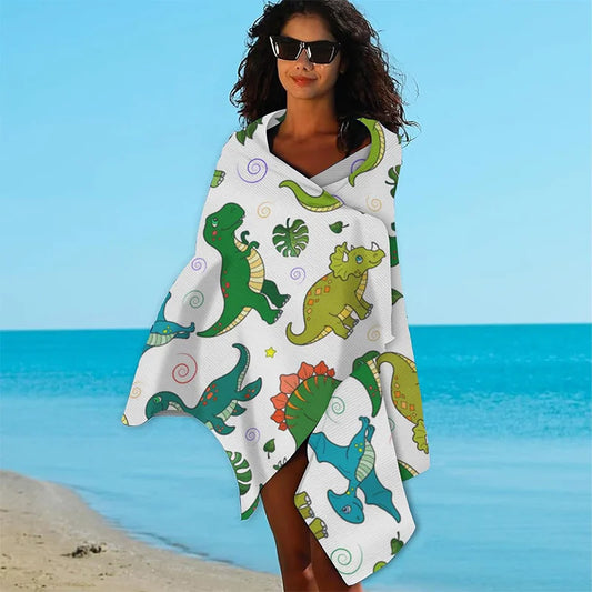 Serviette de bain enfant dinosaure