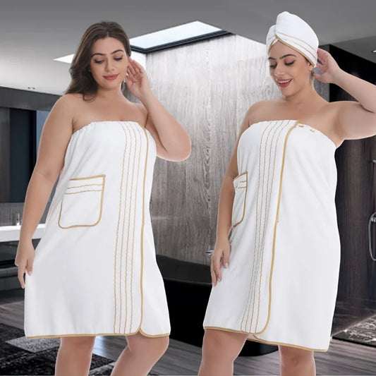 Serviette de bain et peignoir